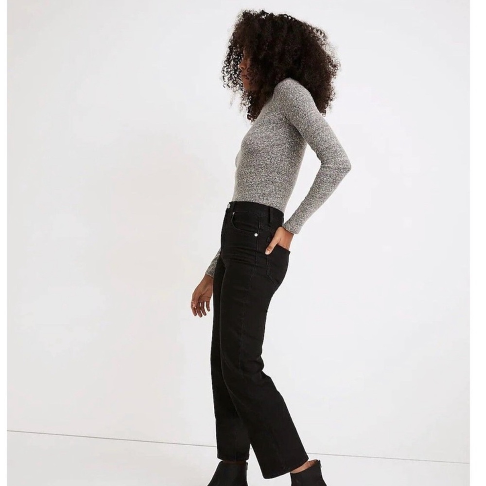 Madewell slim wide leg crop